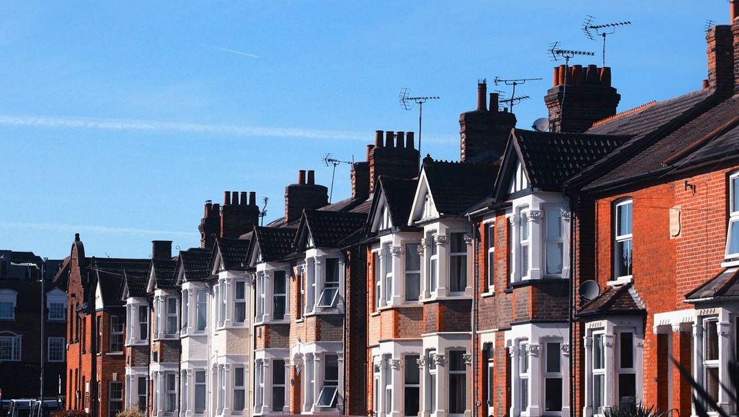 A row of street houses